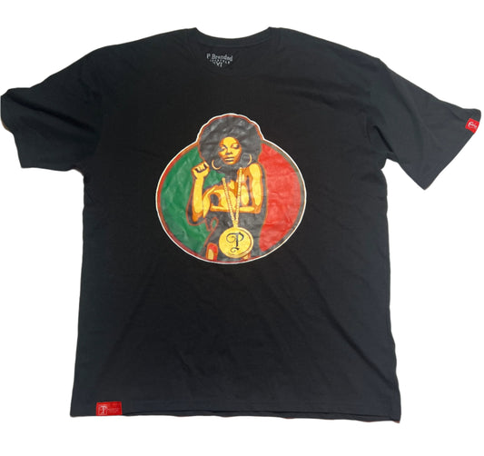 P BRANDED "The Queen" Tee - Black