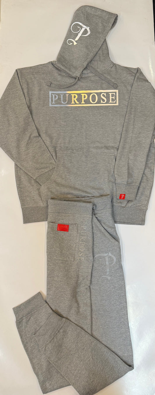 P BRANDED "Purpose" Full Outfit Design '25 - Grey / Reflective Print