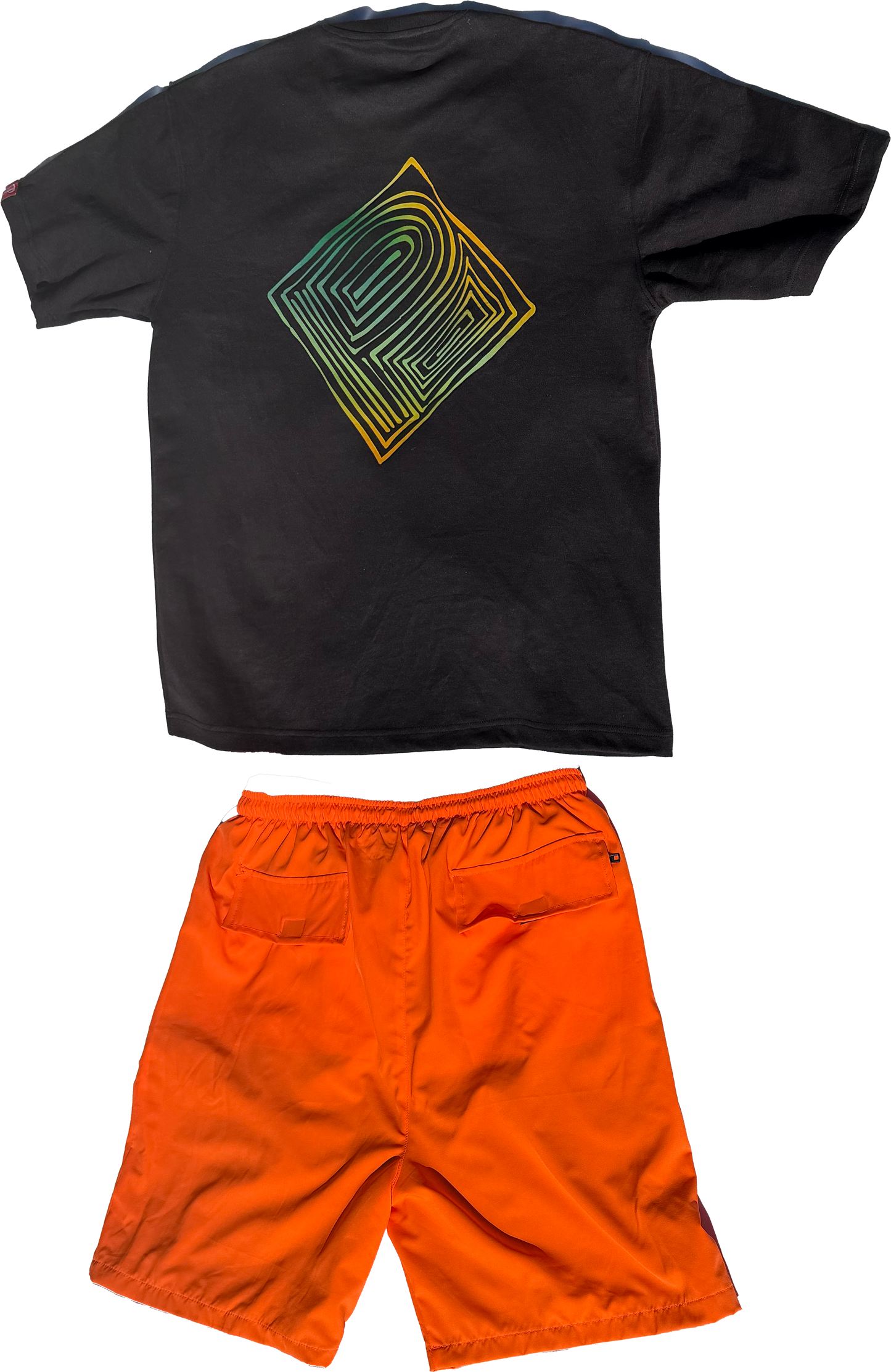 P BRANDED "Graff" Outfit Black & Orange