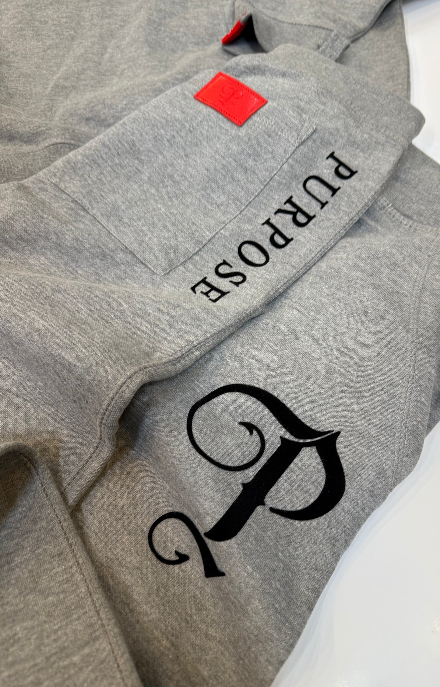 P BRANDED "Purpose" Full Outfit Design '25 - Grey / Black Print