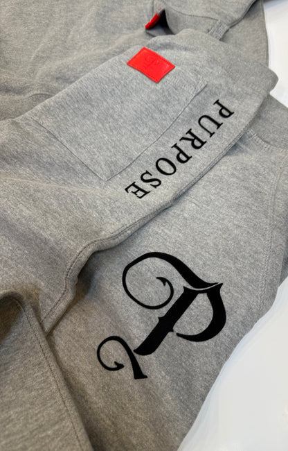 P BRANDED "Purpose" Full Outfit Design '25 - Grey / Black Print