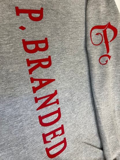 P BRANDED "Purpose" Full Outfit Design '25 - Grey / Red Print