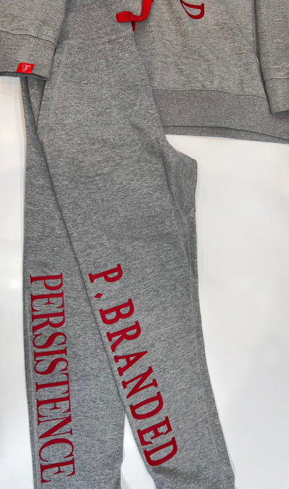 P BRANDED "Purpose" Full Outfit Design '25 - Grey / Red Print