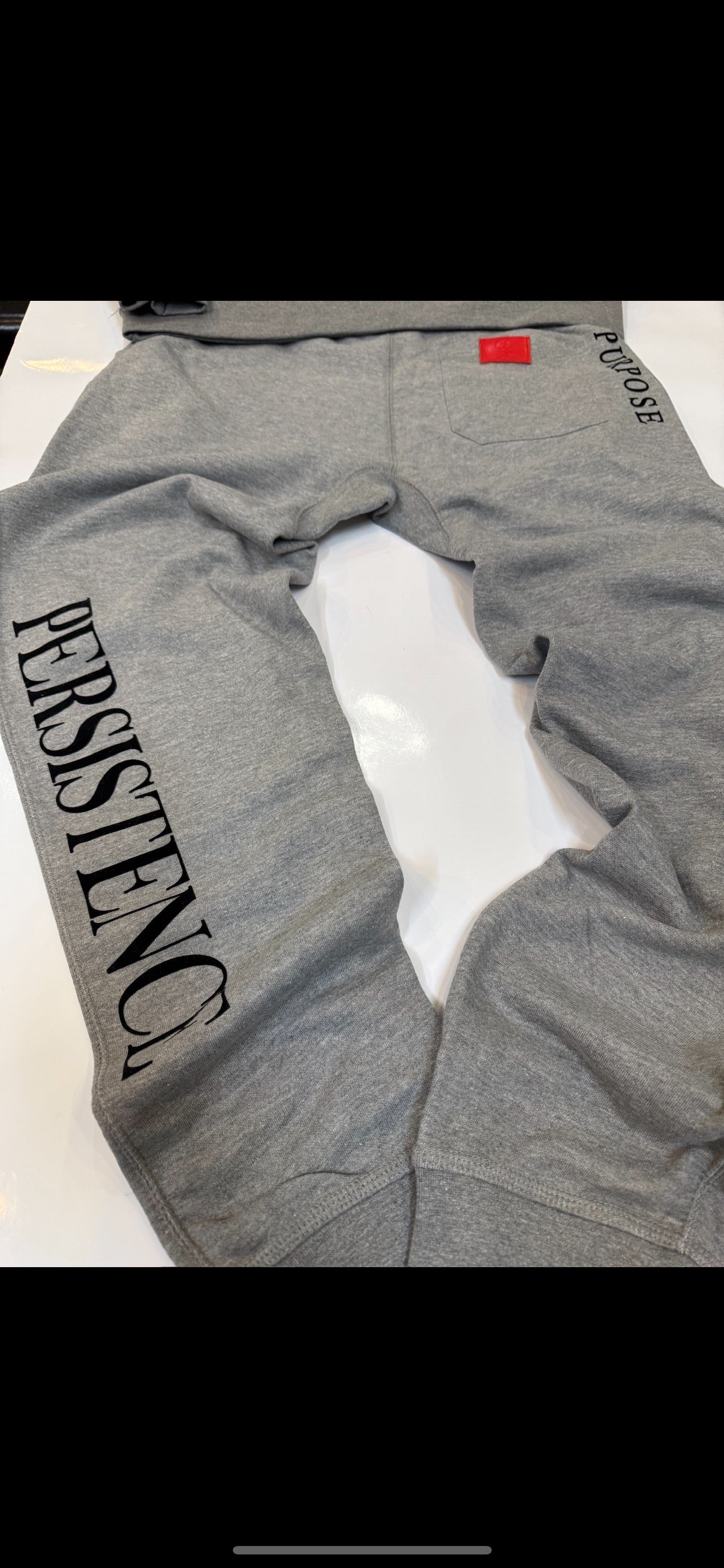 P BRANDED "Purpose" Full Outfit Design '25 - Grey / Black Print