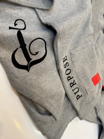 P BRANDED "Purpose" Full Outfit Design '25 - Grey / Black Print