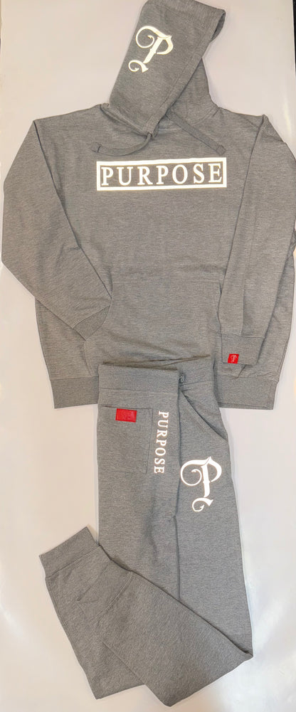 P BRANDED "Purpose" Full Outfit Design '25 - Grey / Reflective Print