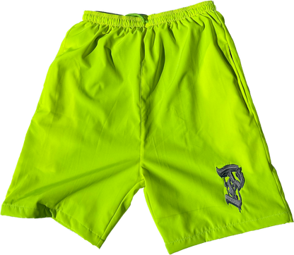 P BRANDED "Graff" Nylon Shorts Golf Ball Green