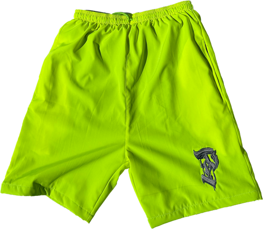 P BRANDED "Graff" Nylon Shorts Golf Ball Green
